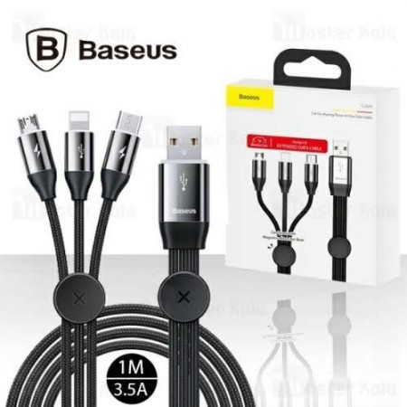 Baseus Car Co-Sharing Cable For Micro USB, USB-C, And Lightning Devices