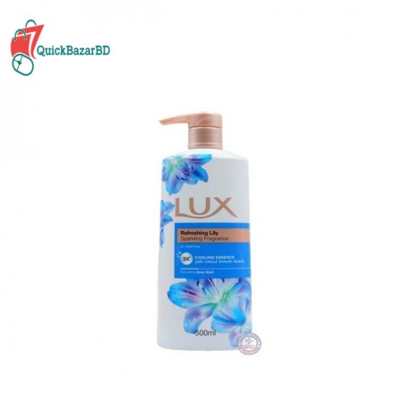 Lux Refreshing Lily Sparkling Fragrance Icy Menthol Body Wash, 500ml