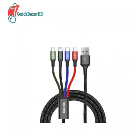 Baseus Cable 4-In-1 Rapid Series Cable Type-C (2x) Micro USB-Lightning 1.2 M Wire