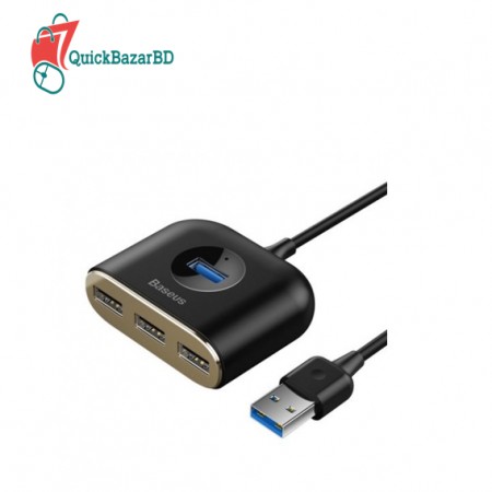 Baseus Square Round 4 in 1 USB Hub Adapter