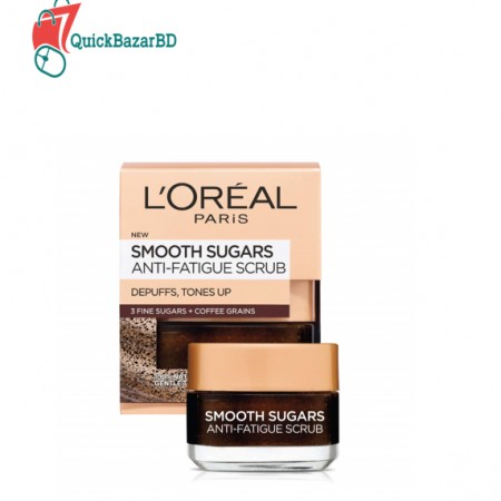 L'oreal Paris Skin Care Pure Sugar Face Scrub With Kona Coffee To Instantly Resurface & Energize for Soft Glowing Skin, 1.7 Ounce