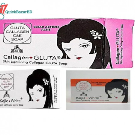 KOJIC WHITE and COLLAGEN GLUTA SKIN LIGHTENING SOAP 135G