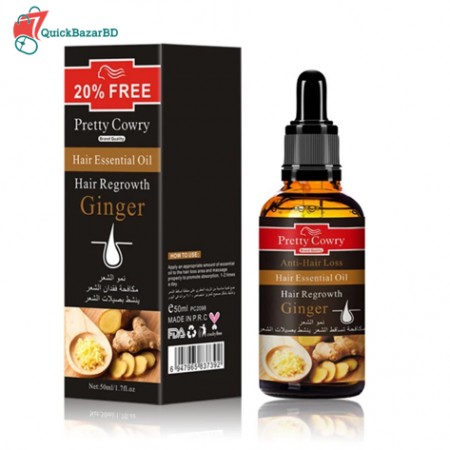 Ginger Ginseng Garlic Hair Growth Oil Nourishing Scalp Improve Hair Quality Anti-hair Loss Essential