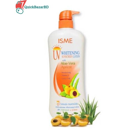 Isme Uv Sunscreen Lotion with Aloe Vera and Apricot 400 Ml