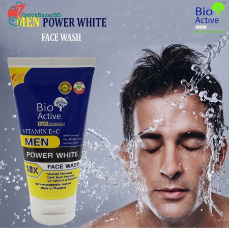 Bio Active Men Power White Face Wash 10x