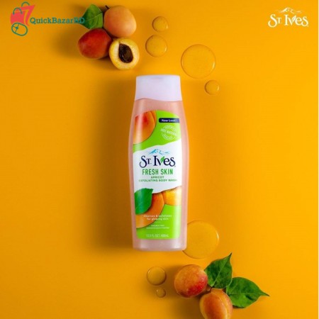 St. Ives Fresh Skin Apricot Exfoliating Body Wash 400ml