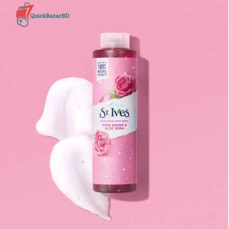 St. Ives Refreshing Body Wash Rose Water And Aloe Vera 650ml