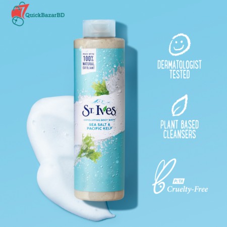 St. Ives Sea Salt & Pacific Kelp Exfoliating Body Wash 650ml