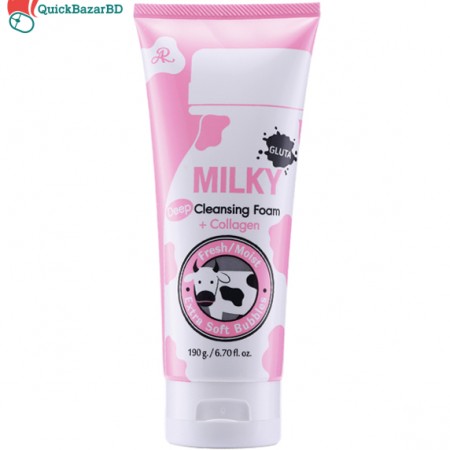 AR GLUTA MILKY CLEANSING FOAM 190g