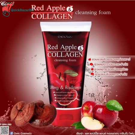 Red Apple Collagen Cleansing Foam 180g