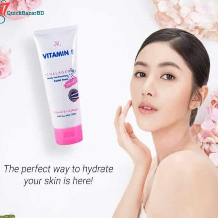 AR Vitamin E Collagen Velvety Skin Smoothing Facial Foam 190ml