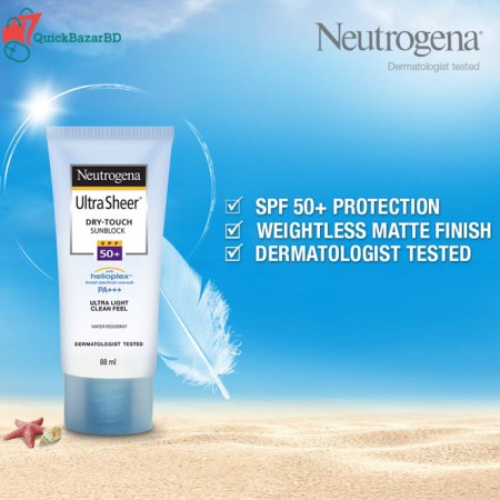 Neutrogena Ultra Sheer Dry-Touch Sunblock SPF50+ (88ml)