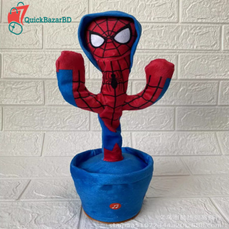 New Spiderman Dancing & Repeat Talking With USB Charging Funny Music Toy