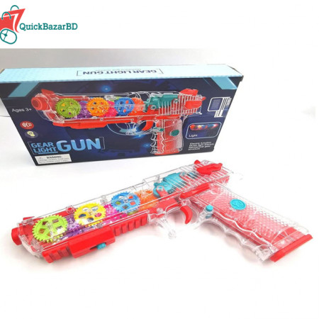 Transparent Gear Gun for Kids