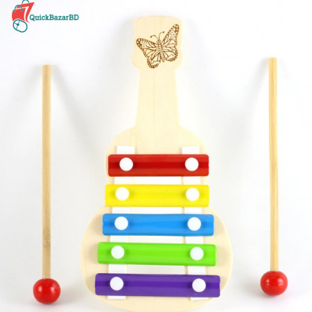 Wooden 5-Note Xylophone Musical Toy For Kids & All
