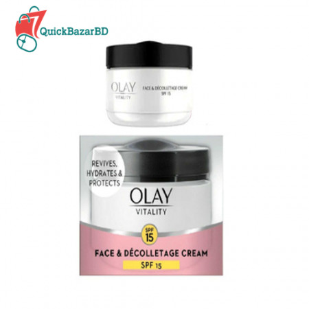 OLAY VITALITY SPF 15 FACE&DECOLLETAGE CREAM 50ML