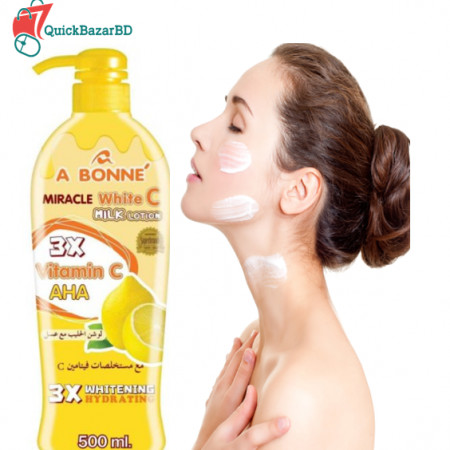 A Bonne Miracle White C Milk Lotion 3xVitC and AHA 500ml