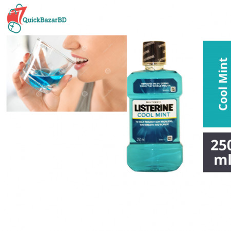 Listerine CoolMint Zero Alcohol Antibacterial Mouthwash Oral Dental Care 250ML