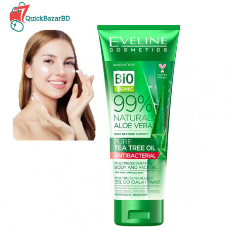 EVELINE COSMETICS Aloe Vera & Pure Tea Tree Oil Body & Face Gel 200ml