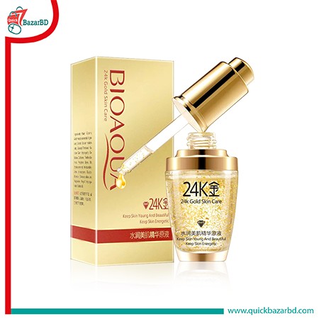 Bioaqua 24K Gold Essence Skin Moisturising Hyaluronic Acid Serum (30 ml)