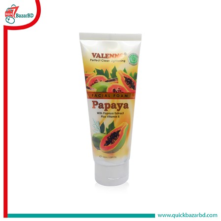 Valenno facial foam Papaya 100gm