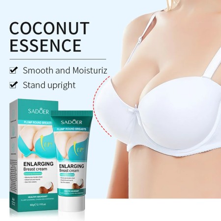 Sadoer Coconut Extract Breast hip enhancement cream Breast Enlarging and Firming Herbal Cream enhance care enhance breast cream enlargement boobs firming postpart breast enlargement cream brea cream for breast butt enhancer for women -60g