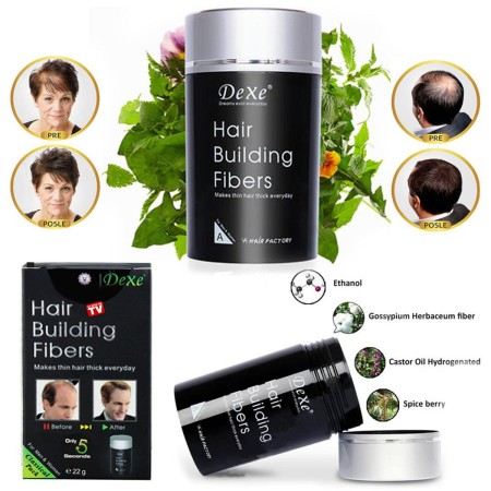 Dexe Hair Building Fiber - Black 22g