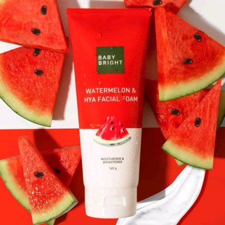 Baby Bright Watermelon & Hya Facial Foam-160g