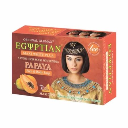 Egyptian Maxi White Plus Papaya Face & Body Soap 160g