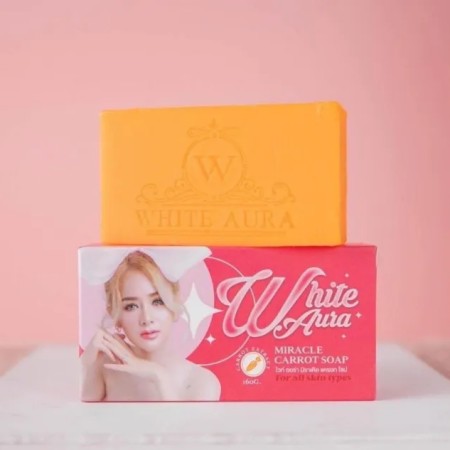 White Aura Carrot Soap 160g