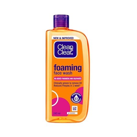 Clean & Clear Foaming Facewash for Oily Skin Brown 240ml(india)