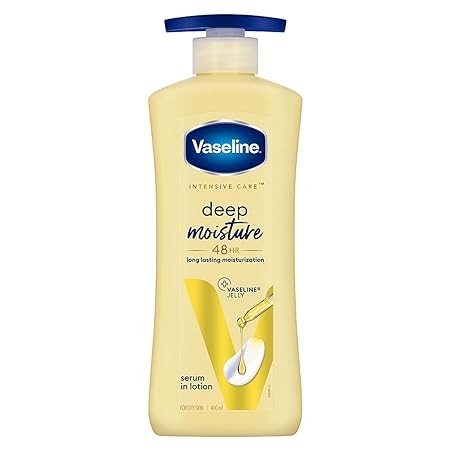 Vaseline Intensive Care Deep Moisture Nourishing Body Lotion For Men & Women - 400ml (Indian)