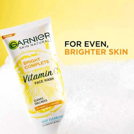 Garnier Bright Complete Vitamin C Face Wash-100gm(india)