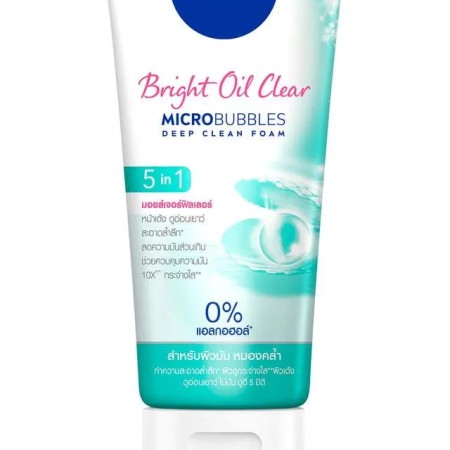 Nivea Bright Oil Clear Microbubbles Deep Clean Foam 100G