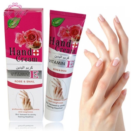 Hand Cream Vitamin E, Rose & Snail (120ml)