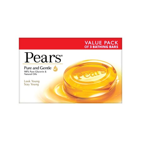 PEARS Soap Pure & Gentle with Natural Oil Transparent Bar Soap (60gm)