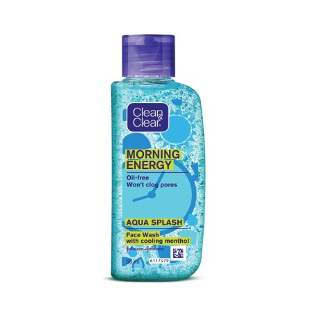 Clean & Clear Morning Energy Aqua Splash Face Wash with Cooling Menthol (50ml)