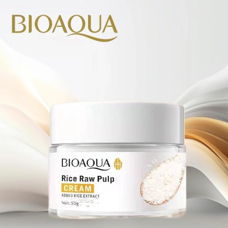 BIOAQUA CREAM RICE RAW PULP MOISTURIZING SKIN REJUVENATION FACIAL CREAM 50G