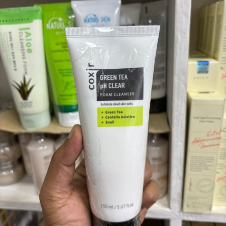 Coxir Green Tea pH Clear Foam Cleanser 150ml