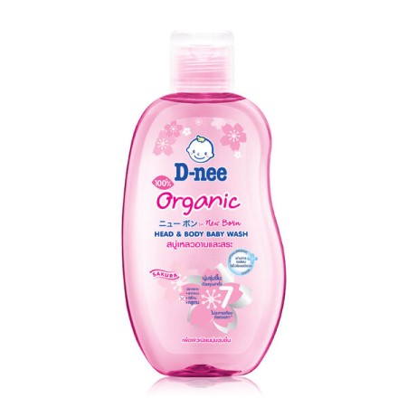 D-nee Organic Head & Body Baby Wash For Newborn 200ml