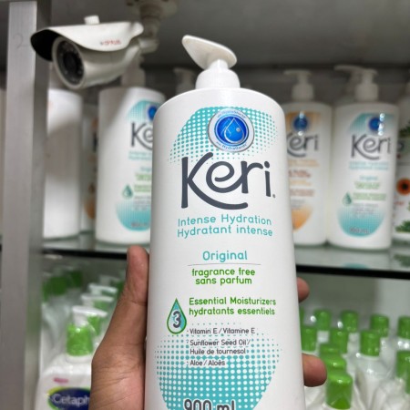 Keri Intense Hydration Original Fragrance Free Lotion With 3 essential Moisturizers 900ml