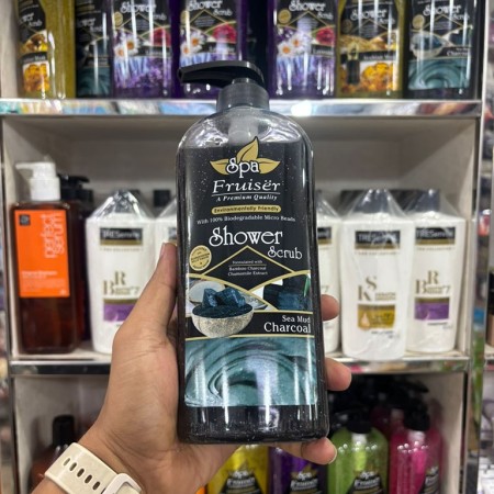 Fruiser Charcoal Sea Mud Shower Scrub-730ml