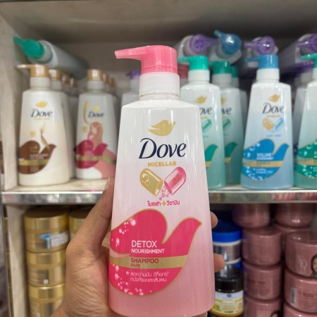 Dove Micellar Detox Nourishment Shampoo 410ml  (Made in Thailand)