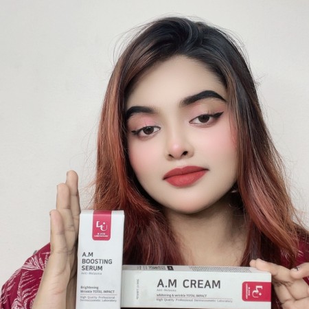 W.SKIN LAB A.M Boosting Serum & A.M Cream combo