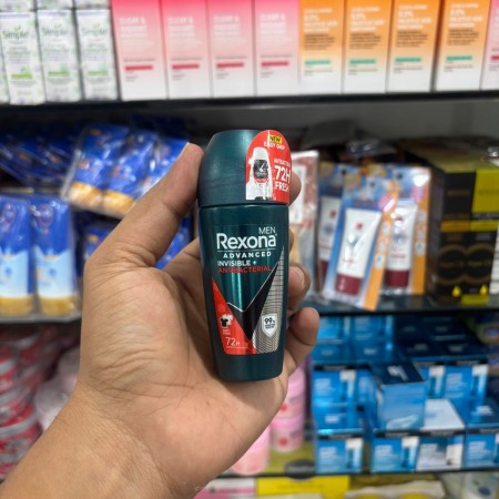 Rexona Men Invisible Antibacterial Deodorant Roll On 45ml