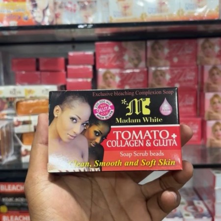 Madam White Tomato + Collagen & Gluta Soap Scrub Beads 160g