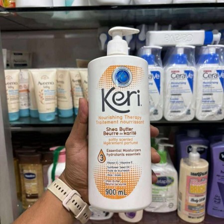 Keri Nourishing Therapy Shea Butter Softly Scented with 3 essential Moisturizers