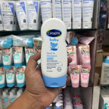 Cetaphil Baby Wash & Shampoo (Tear Free)-230ml