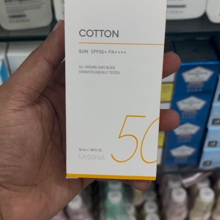 Missha All Around Safe Block Cotton Sun SPF50+