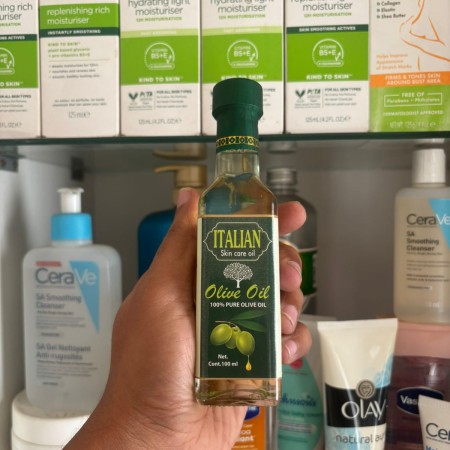 Italian Skin Care Oil – 100% Pure Olive Oil (100ml)